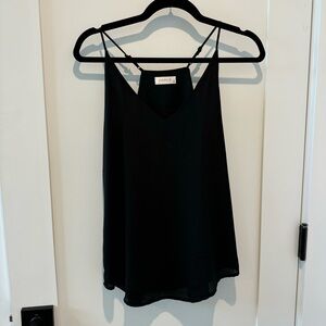 Black tank top blouse